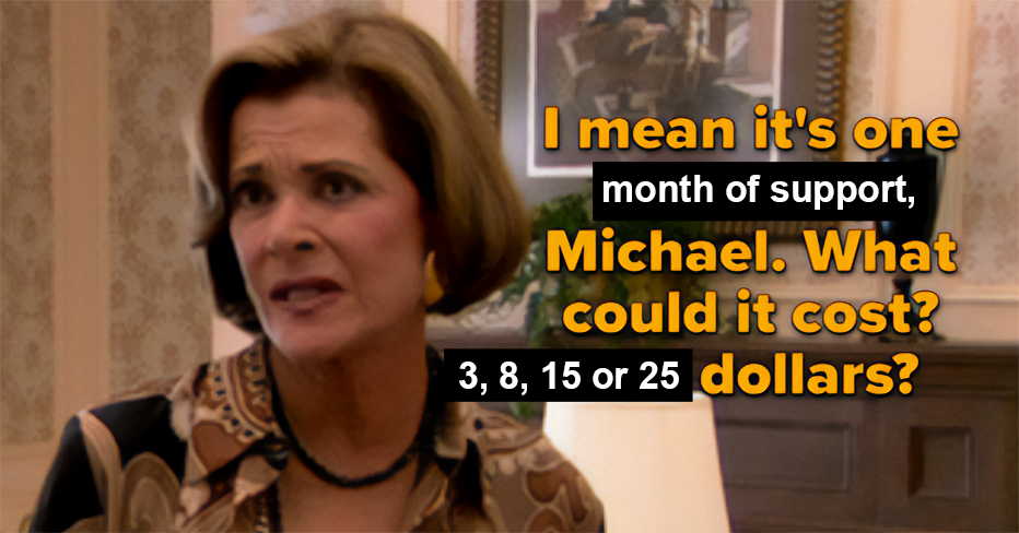 It's just a month of support michael, what could it cost?
